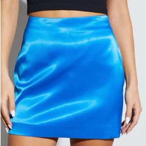 NWT royal blue mini skirt